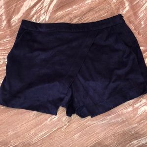 Navy Suede LA Hearts Envelope Skirt, worn once!
